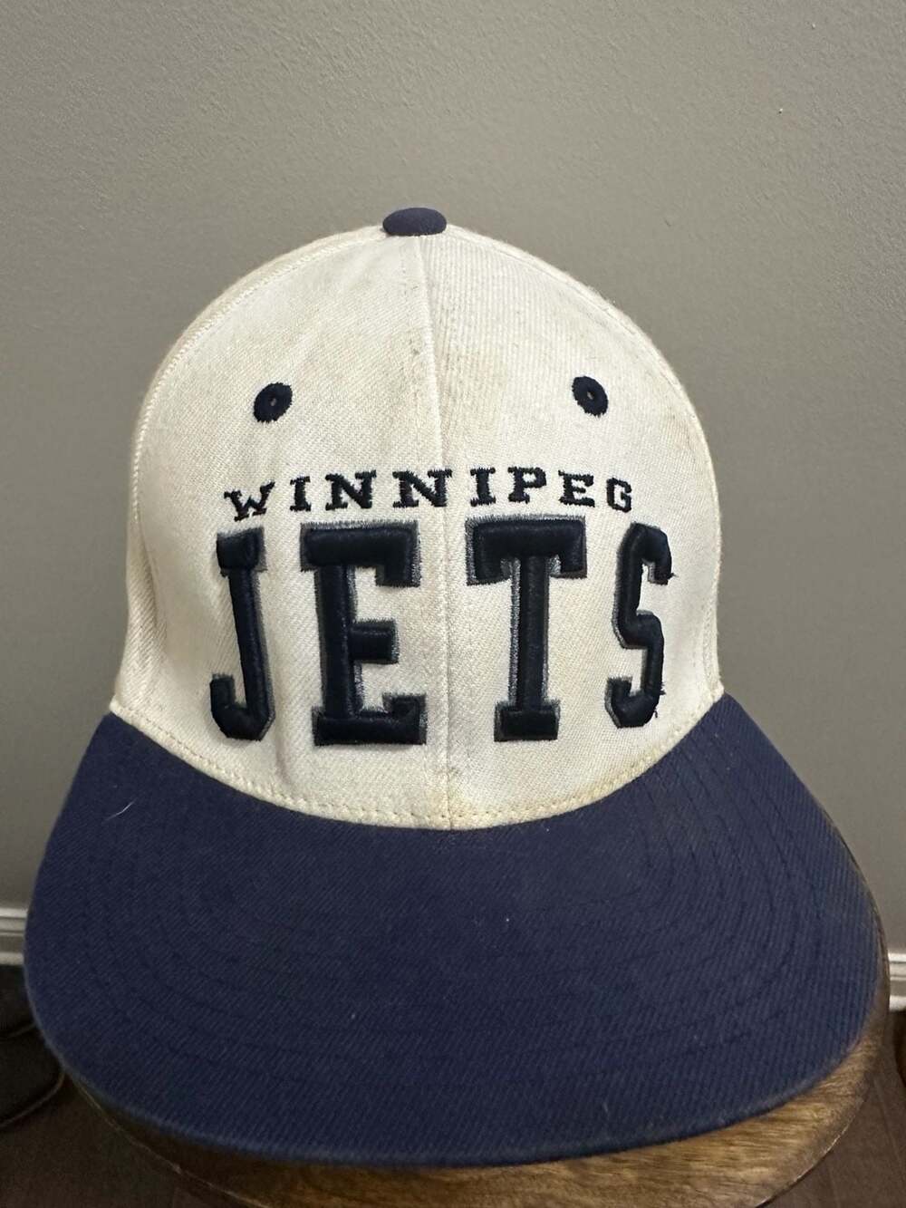 Vintage Zephyr NHL Winnipeg Jets‎ 2-Tone Spell Out Snapback Hat